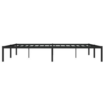 Bettgestell Metall Schwarz 183x213 cm