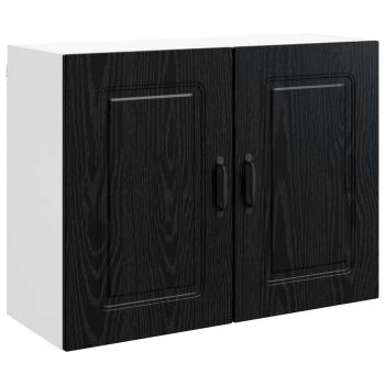 Küchenschrank Kalmar Schwarz Eichen-Optik 80 x 31 x 60 cm