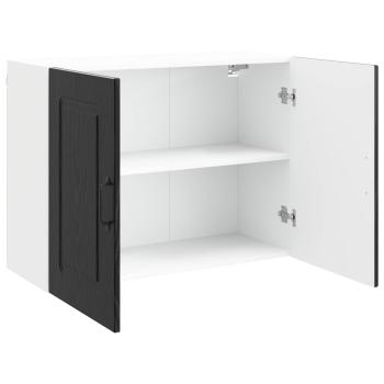 Küchenschrank Kalmar Schwarz Eichen-Optik 80 x 31 x 60 cm