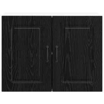 Küchenschrank Kalmar Schwarz Eichen-Optik 80 x 31 x 60 cm