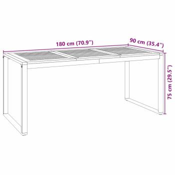 Garten Essgruppe 7 pcs Grau und Braun Poly-Rattan