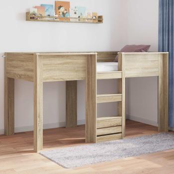ARDEBO.de - Etagenbett für Kinder Sonoma-Eiche 100 x 200 cm Holzwerkstoff