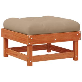 Garten-Lounge-Set 33 pcs Wachsbrown und Taupe