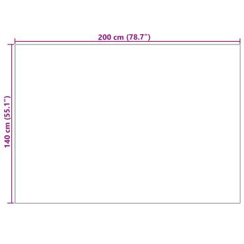 Bereichsteppiche HUARTE Beige 200 x 140 cm Polyester