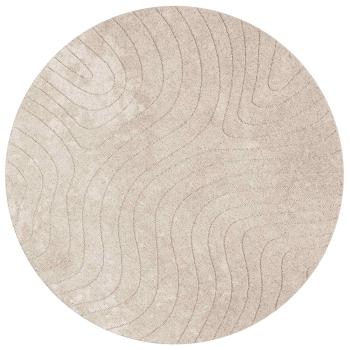 Bereichsteppiche Rund HUARTE Beige Ø 120 CM Polyester