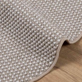 Innenteppich LUGO Creme und Taupe Ø 200 cm Polyester