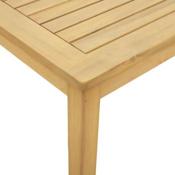 Couchtisch Helles Akazienholz 45 x 45 x 36 cm Massivholz Akazie
