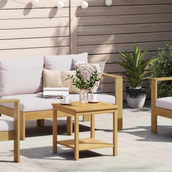 ARDEBO.de - Beistelltisch Öl-Natur 45 x 45 x 45 cm Massivholz Akazie