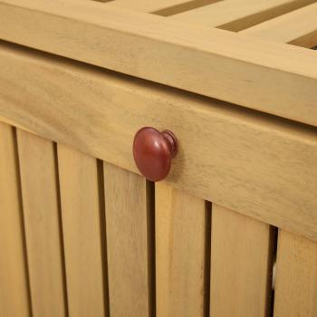 Sitzbank mit Stauraum mit Speicher mit Tür Massiv-Akazie