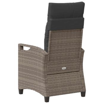 Gartenstuhl 2 pcs Grau und Dunkelgrau 56 x 60 x 112 cm