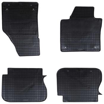 ARDEBO.de - Autofußmatte 4 pcs Schwarz geeignet für VW CADDY BS Gummi
