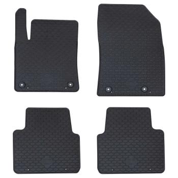 ARDEBO.de - Autofußmatte 4 pcs Schwarz Gummi