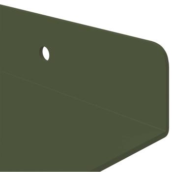 Wandregal mit Regal 3 pcs Olive Grün 40 x 9 x 2,5 cm