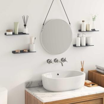 Wandregal mit Regal 4 pcs Anthrazit 30 x 9 x 2,5 cm