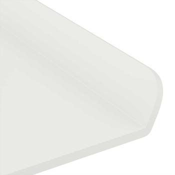 Wandregal mit Regal Wandmontiert 2 pcs Weiß 30 x 9 x 2,5 cm