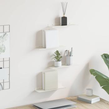 ARDEBO.de - Wandregal mit Regal Wandmontiert 4 pcs Weiß 30 x 9 x 2,5 cm