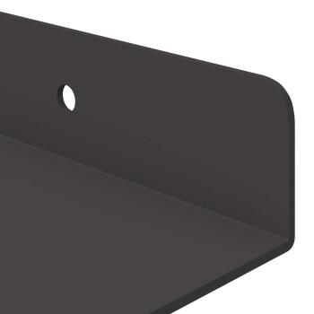 Wandregal mit Regal Wandmontiert 4 pcs Schwarz 40 x 9 x 2,5 cm