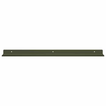 Wandregal mit Regal 2 pcs Olive Grün 60 x 9 x 2,5 cm