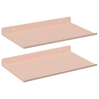 Wandregal mit Regal Wandmontiert 2 pcs Rosa 30 x 18 x 2,5 cm