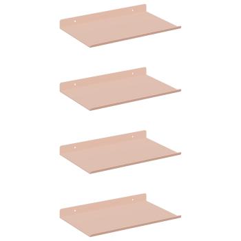 Wandregal mit Regal Wandmontiert 4 pcs Rosa 30 x 18 x 2,5 cm