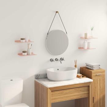 Wandregal mit Regal Wandmontiert 4 pcs Rosa 30 x 18 x 2,5 cm