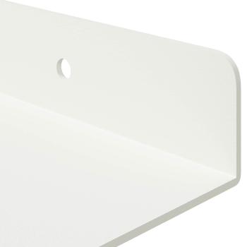 Wandregal mit Regal Wandmontiert 4 pcs Weiß 30 x 18 x 2,5 cm