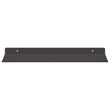 Wandregal mit Regal Wandmontiert 4 pcs Schwarz 40 x 18 x 2,5 cm