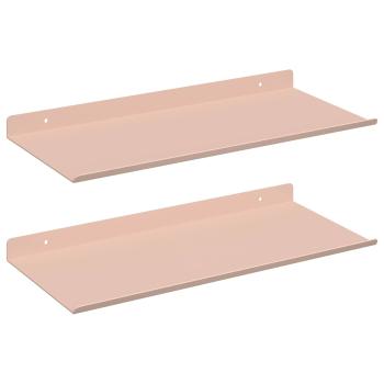 Wandregal mit Regal Wandmontiert 2 pcs Rosa 40 x 18 x 2,5 cm