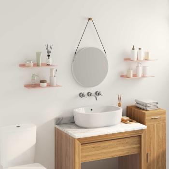 Wandregal mit Regal Wandmontiert 4 pcs Rosa 40 x 18 x 2,5 cm