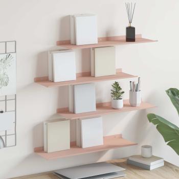 ARDEBO.de - Wandregal mit Regal Wandmontiert 4 pcs Rosa 60 x 18 x 2,5 cm