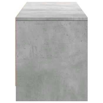 TV-Schränk mit LED Beton 165 x 34 x 40 cm Holzwerkstoff