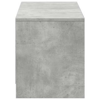 TV-Schränk mit LED Beton 140 x 34 x 40 cm Holzwerkstoff