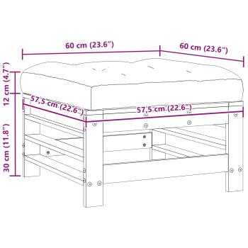 Sectional Sofa Einheiten Massivholz Kiefer Wachsbraun