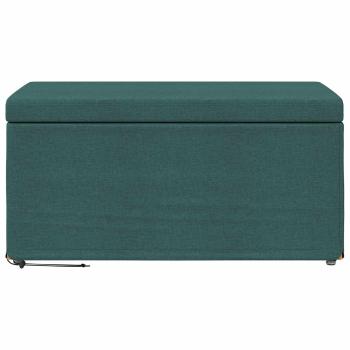 Hocker Dunkelgrün 81 x 41 x 40 cm Stoff und Pressholz