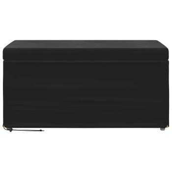 Hocker Schwarz 81 x 41 x 40 cm Samt und Engineering Holz