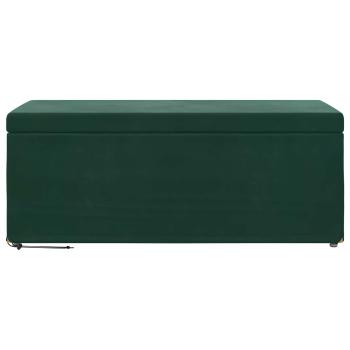 Hocker Dunkelgrün 101 x 41 x 40 cm Samt und Engineering Holz