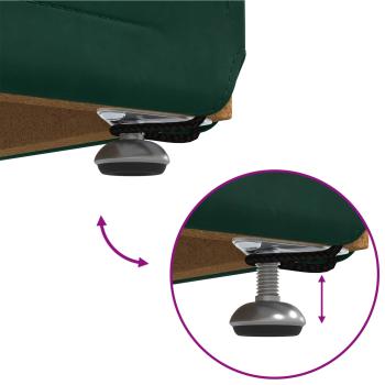 Hocker Dunkelgrün 101 x 41 x 40 cm Samt und Engineering Holz