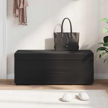 Hocker Schwarz 101 x 41 x 40 cm Samt und Engineering Holz