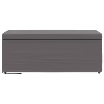 Hocker Grau 101 x 41 x 40 cm Kunstleder und Engineering Holz