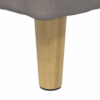 Aufbewahrungsottomane mit Kissen Taupe 40 x 40 x 45 cm Stoff