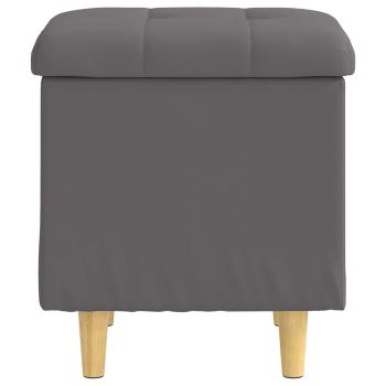 Aufbewahrungsottomane Grau 40 x 40 x 45 cm Kunstleder