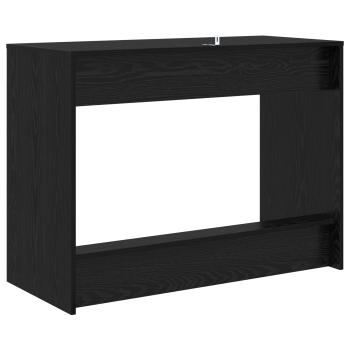 Bett-Schreibtisch Schwarz Eichen-Optik Holzwerkstoff