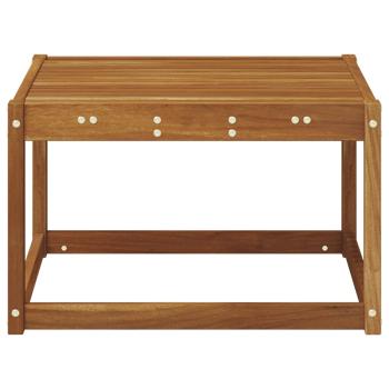 Tisch für Outdoor Massivholz Akazie Natur 59 x 59 x 37 cm