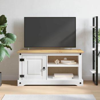 TV-Schränk Corona Weiß 100 x 40 x 52 cm Massives Kiefernholz