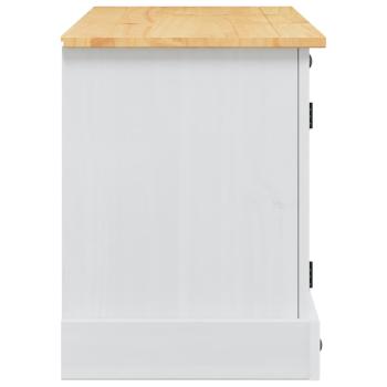 TV-Schränk Corona Weiß 100 x 40 x 52 cm Massives Kiefernholz