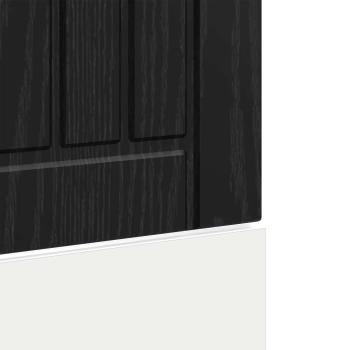 Küchenschrank Schwarz Eichen-Optik 60 x 1,5 x 67 cm