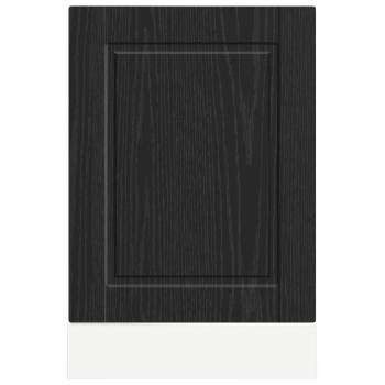 Küchenschrank Schwarz Eichen-Optik 45 x 1,5 x 67 cm