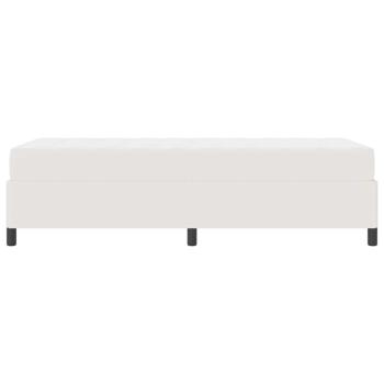 Bettrahmen mit Matratze Creme 80 x 200 cm Stoff