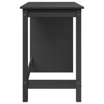 Schreibtisch Grau 112 x 50 x 75 cm Massivholz Kiefer