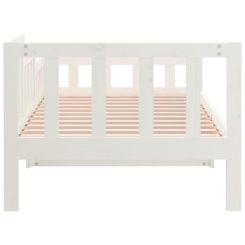 Tagesbett ohne Matratze Weiß 90x200 cm Massivholz Kiefer